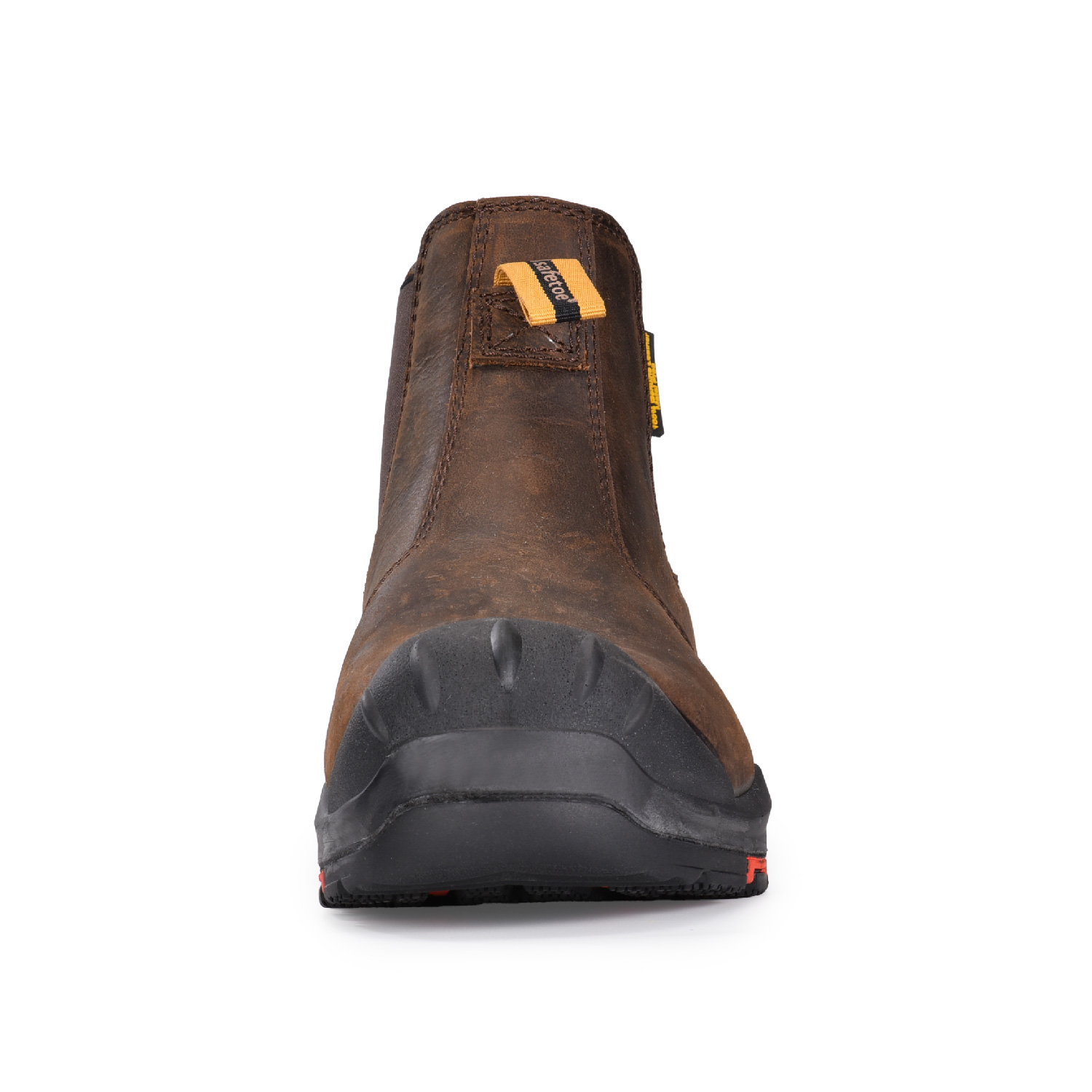 حذاء رجالي من الجلد الآمن مركب Chelsea Dealer سهل الارتداء عند الكاحل M-8025NBO