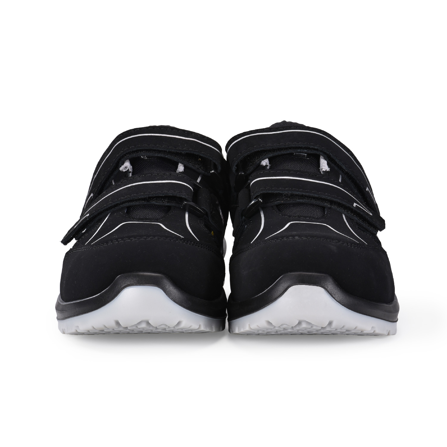 صندل رجالي من الجلد خفيف الوزن حذاء عمل آمن مع غطاء إصبع مركب S1P L-7518B رمادي