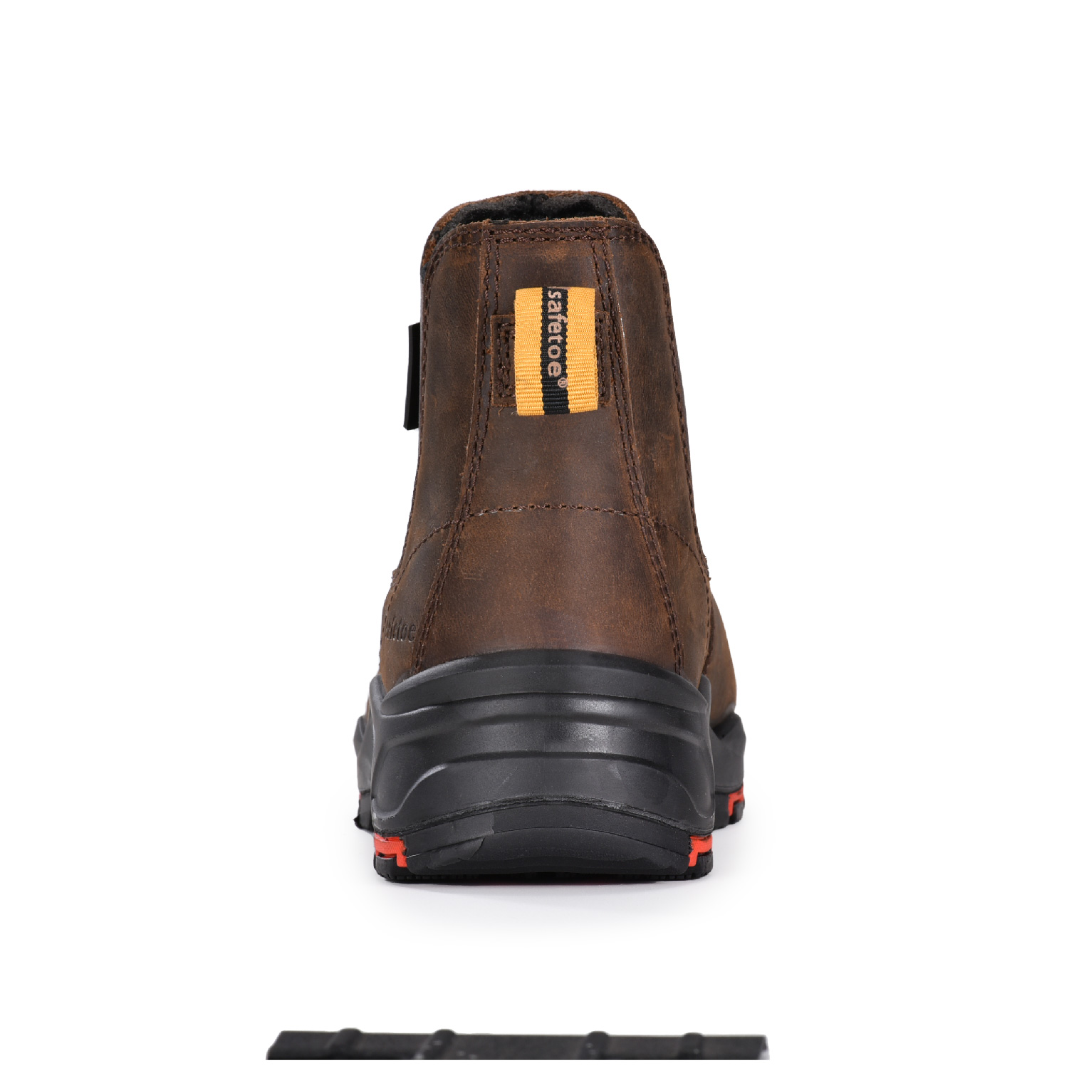 حذاء رجالي من الجلد الآمن مركب Chelsea Dealer سهل الارتداء عند الكاحل M-8025NBO