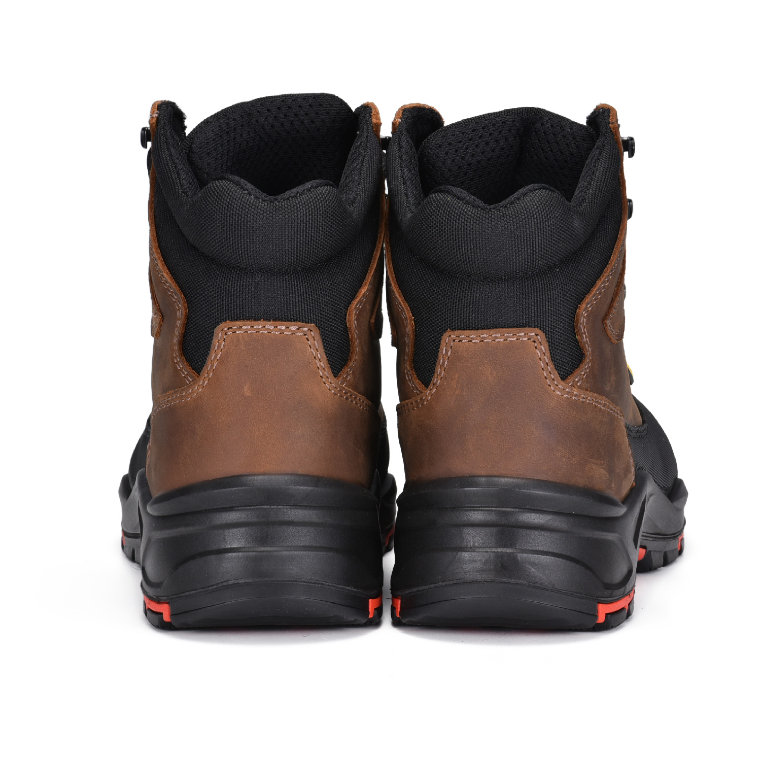 أحذية العمل الأكثر راحة من جلد نوبوك مقاومة للانزلاق مع مقدمة مركبة للرجال M-8562