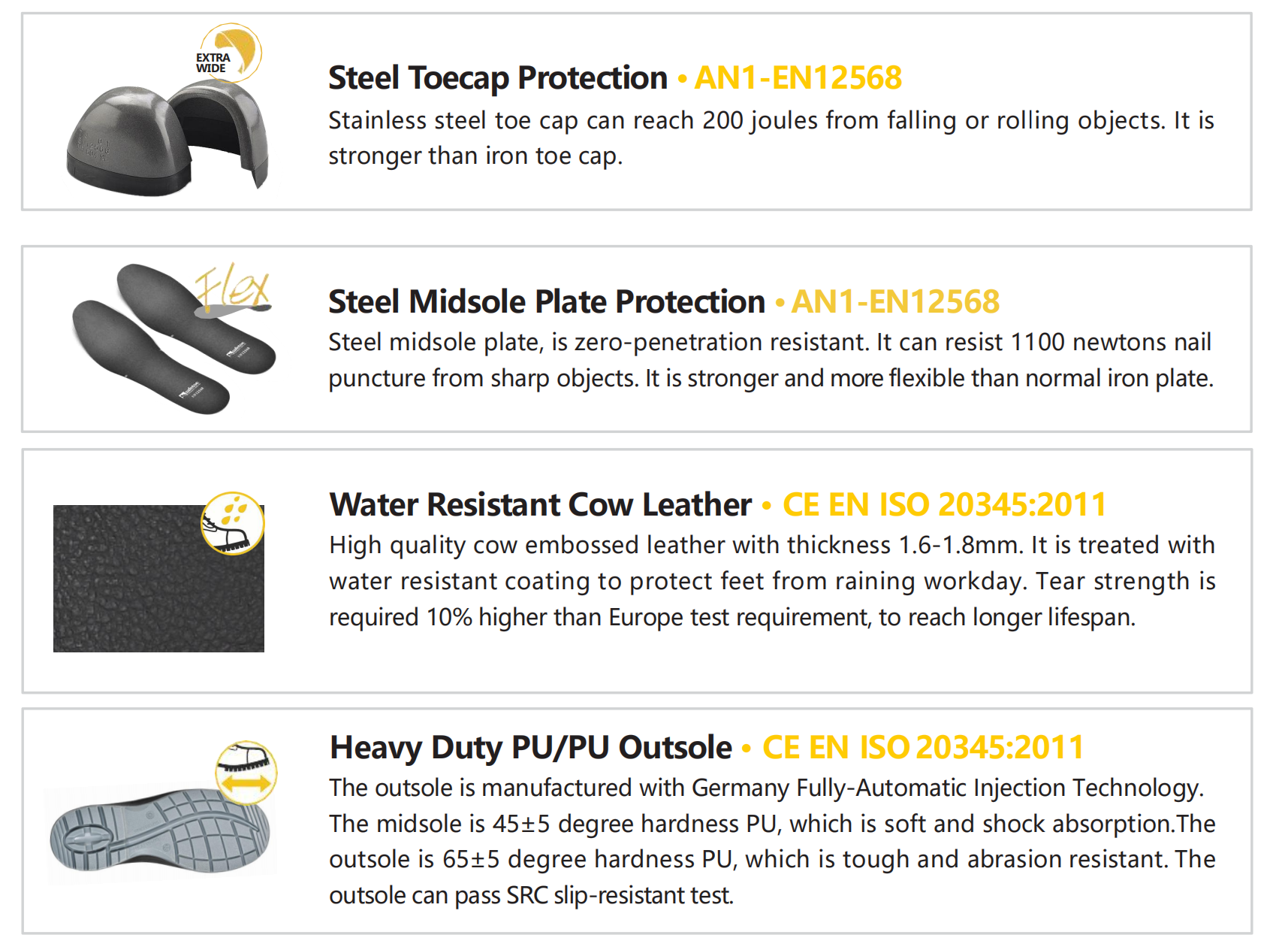 أحذية السلامة للسيدات