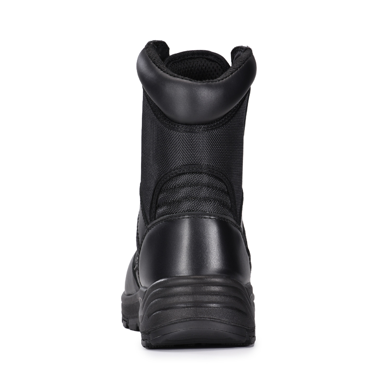 أحذية قتالية من الجلد الأسود للجيش/الدورية العسكرية للاستخدام في الهواء الطلق أو الأمن H-9551