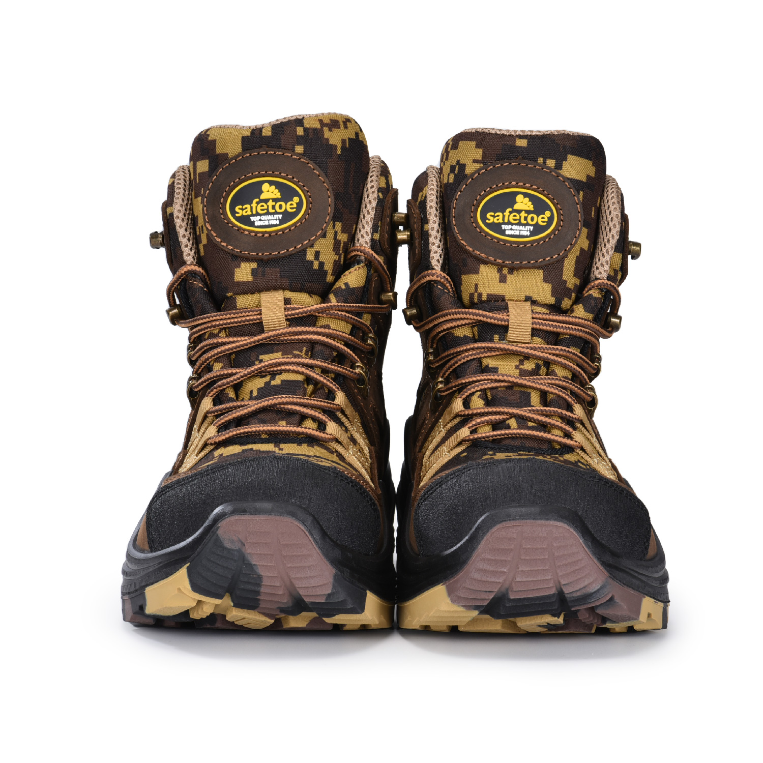 أحذية أمان خالية من المعدن بتصميم مموه ومقاومة للحرارة والأحماض M-855