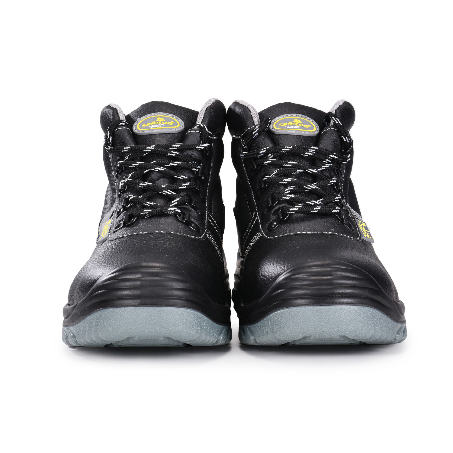 حذاء سلامة من جلد البقر الأسود المقاوم للزيوت للرجال M-8520