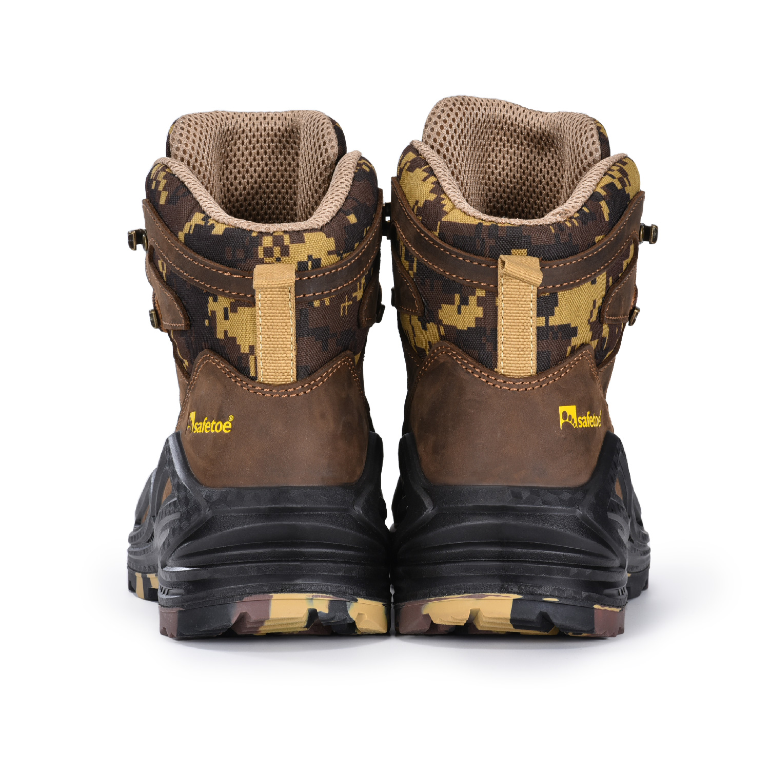 أحذية أمان خالية من المعدن بتصميم مموه ومقاومة للحرارة والأحماض M-855