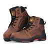 حذاء سلامة رجالي بني متين وواقي من Chukka Work M-8552B