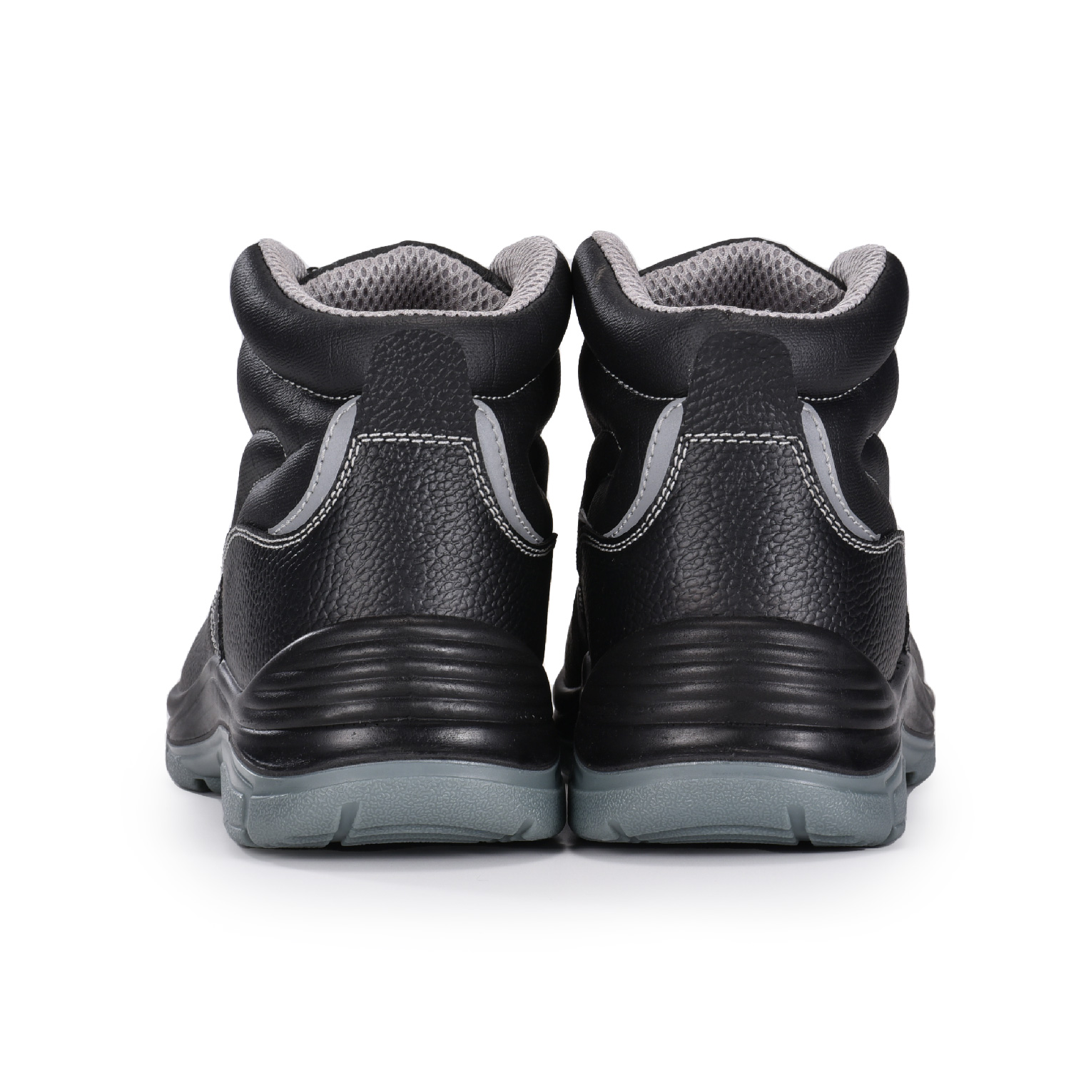 حذاء سلامة من جلد البقر الأسود المقاوم للزيوت للرجال M-8520