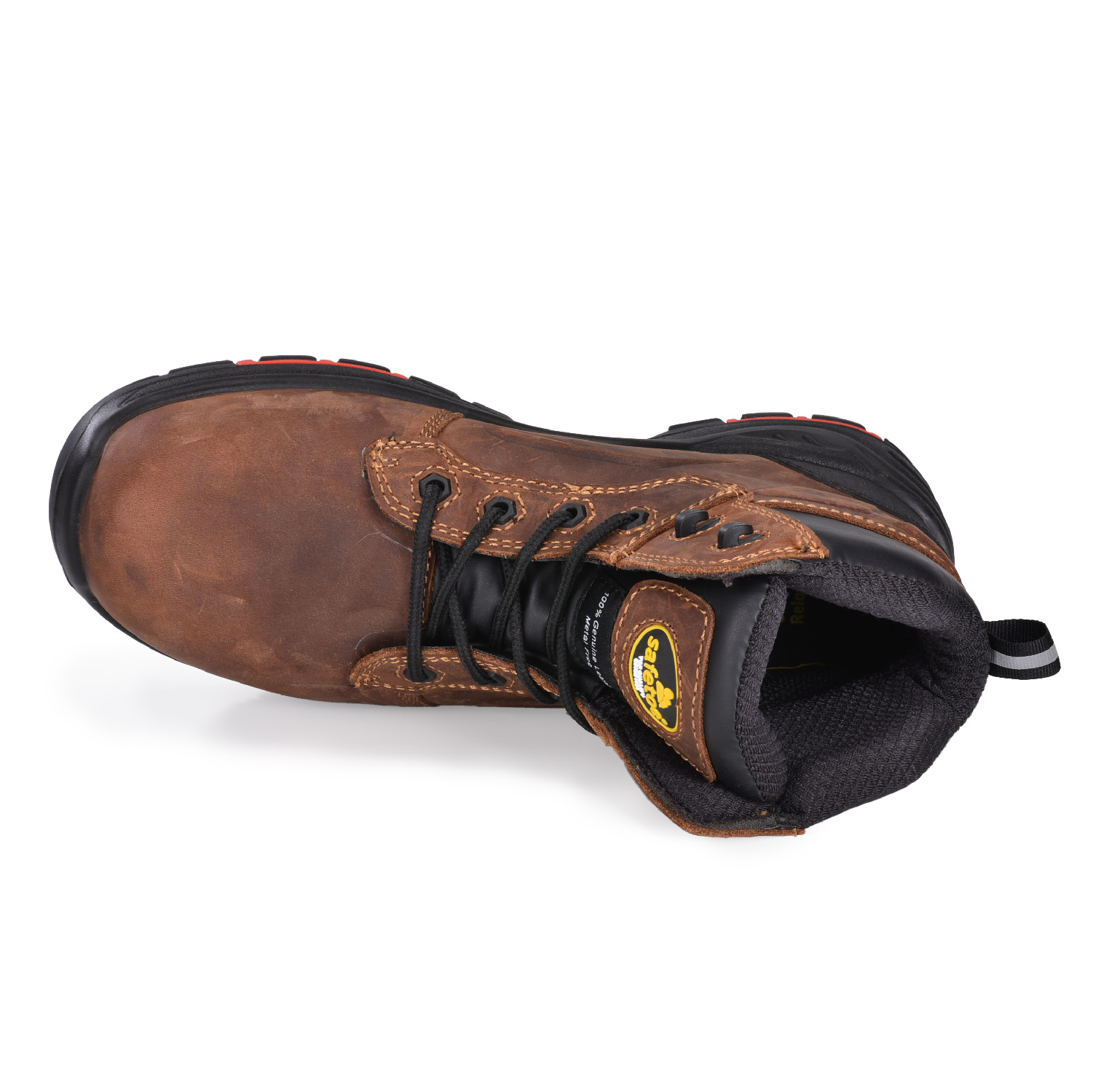 حذاء سلامة رجالي بني متين وواقي من Chukka Work M-8552B