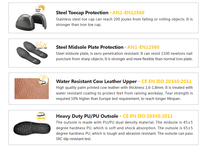 أحذية اصبع القدم الصلب الحرارية