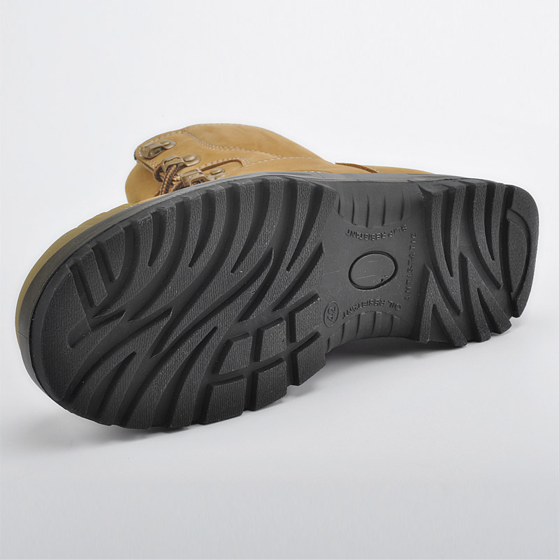 أحذية عمل سلامة جلدية صناعية M-8364 بني