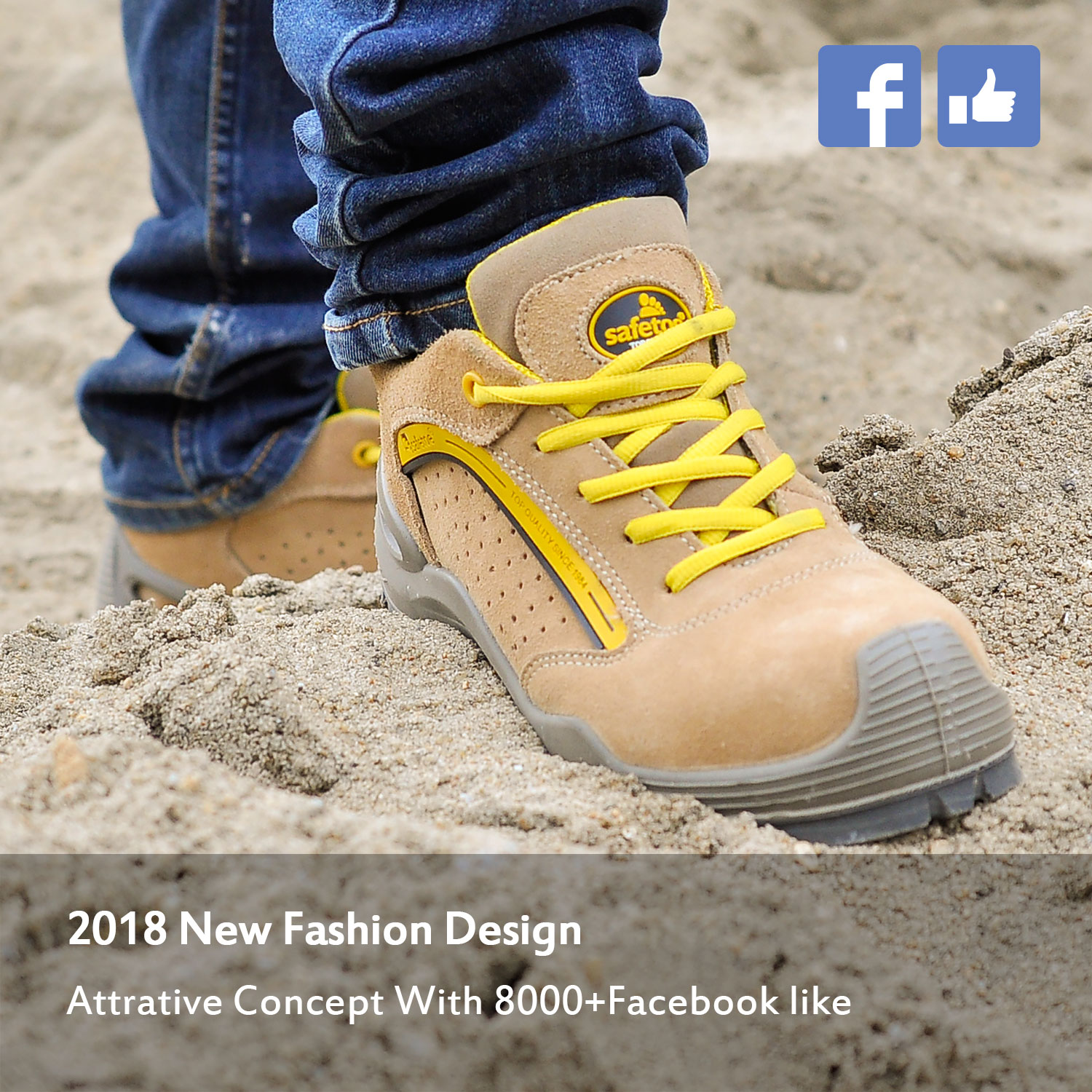 أحذية السلامة الصيفية الجاهزة للتنفس L-7296