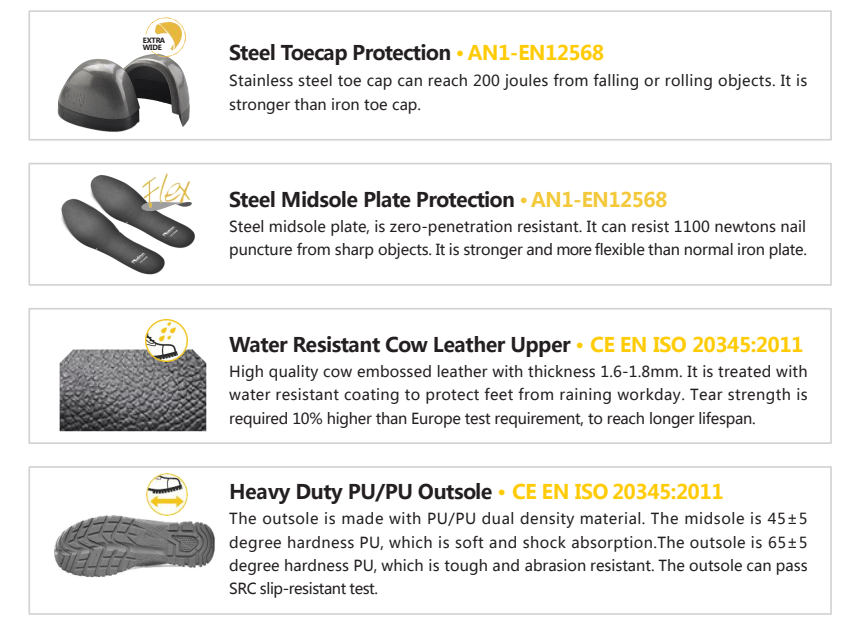 معايير أحذية سلامة العمل في المستودعات