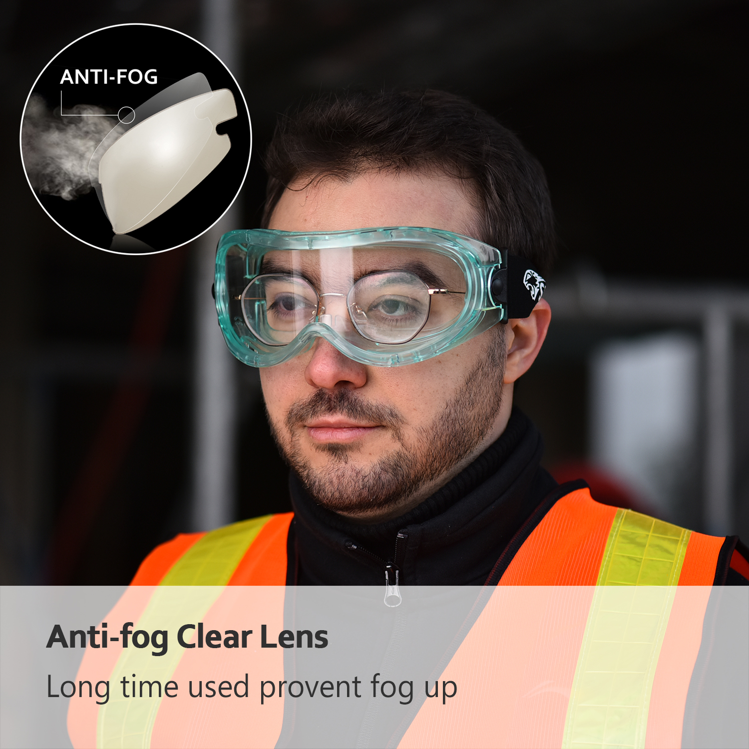 نظارات أمان خفيفة الوزن SG007 خضراء