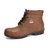 حذاء مطر منخفض للرجال W-6050 بني SteelGuarder