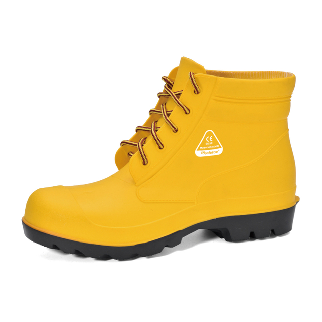 حذاء المطر بمقدمة فولاذية W-6050 أصفر SteelGuarder