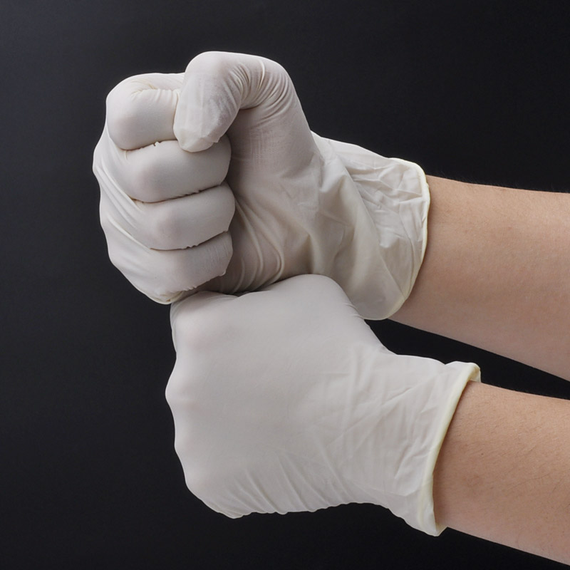 قفازات لاتكس للاستعمال مرة واحدة FL-1111W1