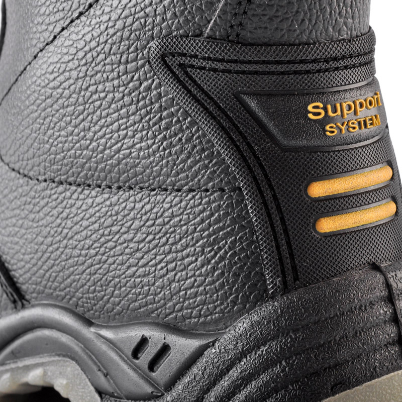 حذاء عمل سلامة الثلج الدافئ الأسود للرجال H-9426