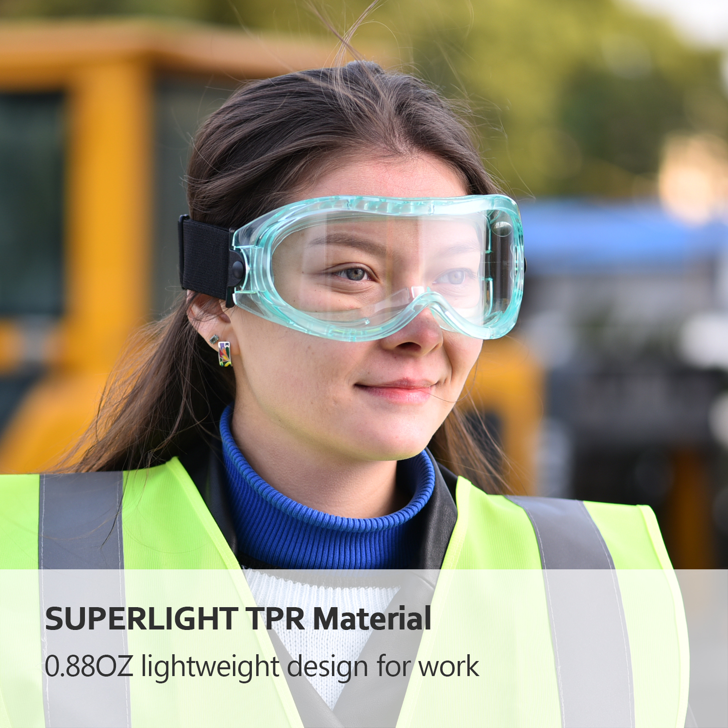 نظارات أمان خفيفة الوزن SG007 خضراء