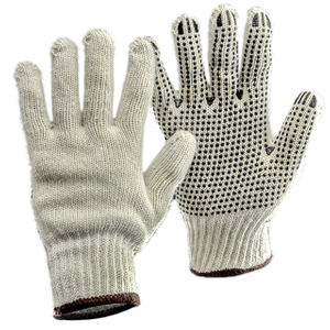 قفازات العمل البلاستيكية النقاط البلاستيكية FL-7259