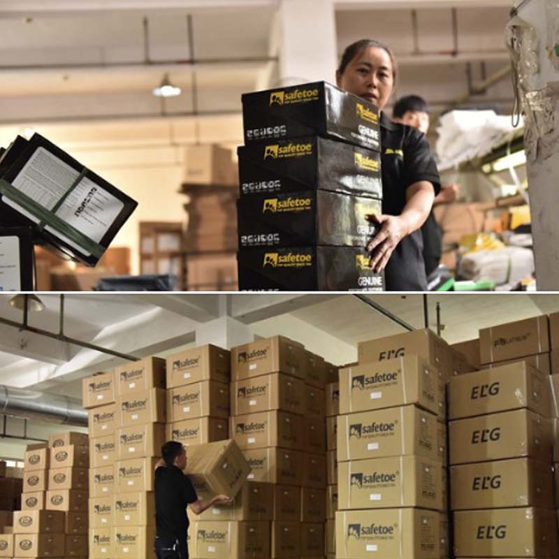 أحذية السلامة الصيف الأسهم جاهزة