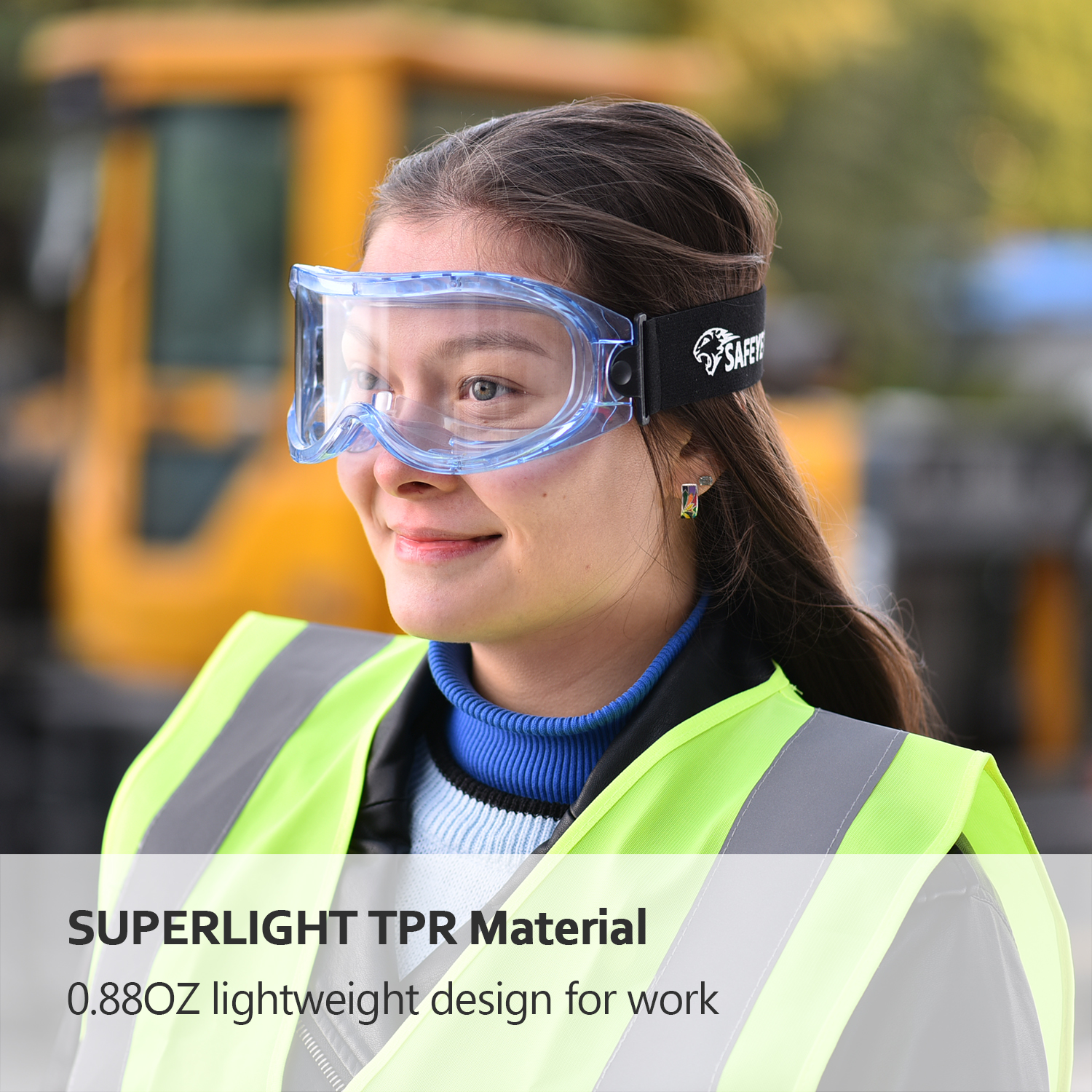 نظارات واقية متينة شفافة SG007 أزرق