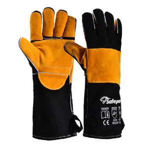 قفازات عمل لحام مقاومة للحرارة FL-1023 أسود