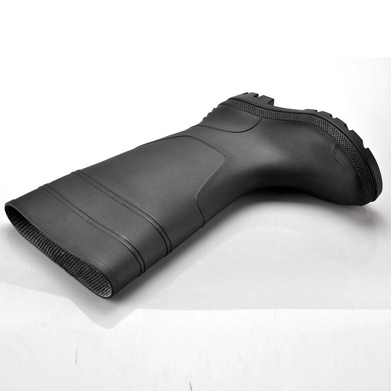 حذاء بوت علكة PVC W-6036 أسود