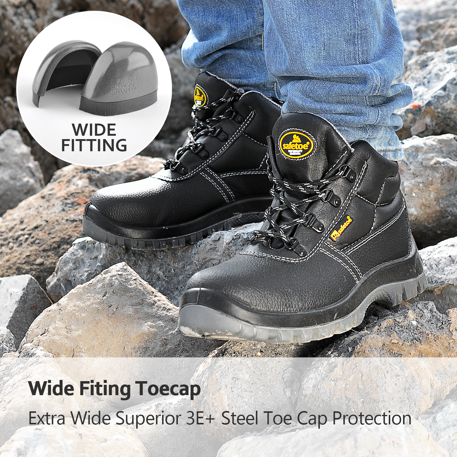 الفريزر وهمية الفراء اصطف الصلب اصبع القدم توج أحذية العمل سلامة مستودع M-8010