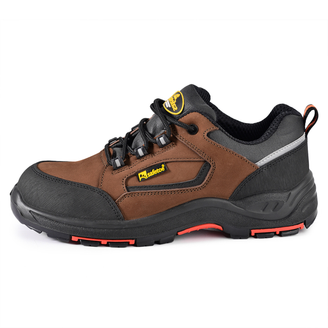 Nubuck أحذية عمل جلدية خالية من المعدن L-7342