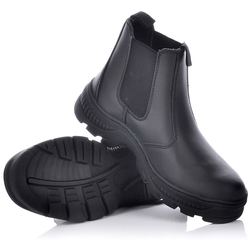 حذاء عمل سلامة رجالي سهل الارتداء M-8025 مطاط أسود