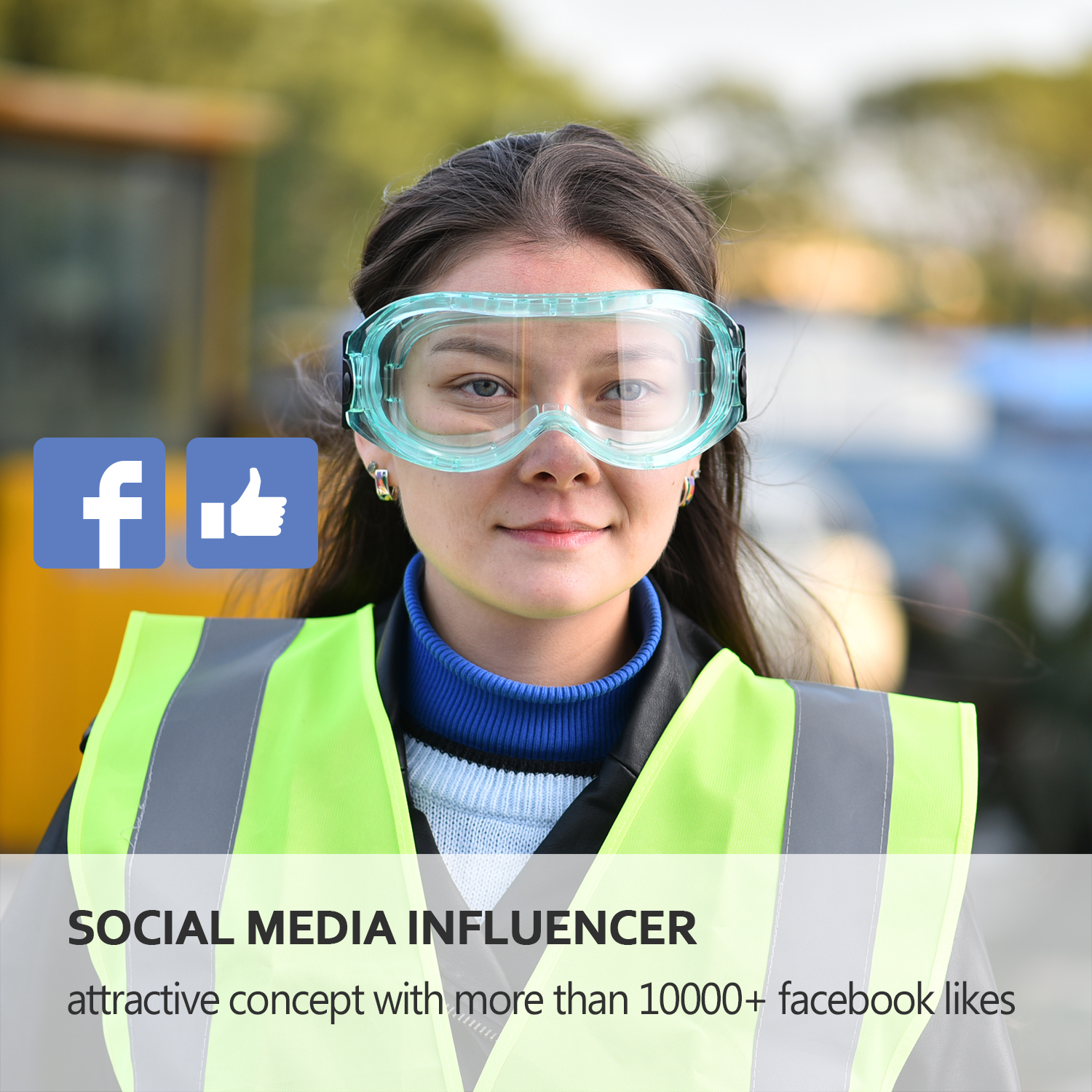 نظارات أمان خفيفة الوزن SG007 خضراء