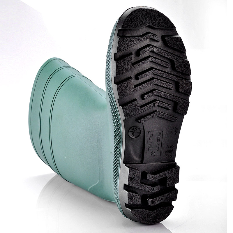 أحذية المطر اللثة PVC W-6036 الأخضر