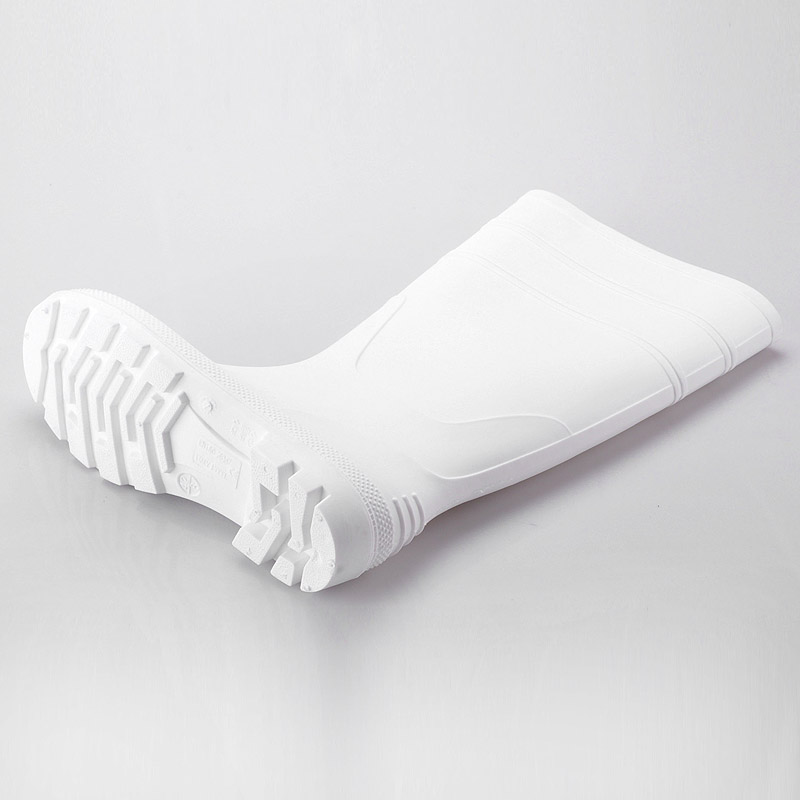 أحذية المطر البلاستيكية صناعة الأغذية W-6036 الأبيض