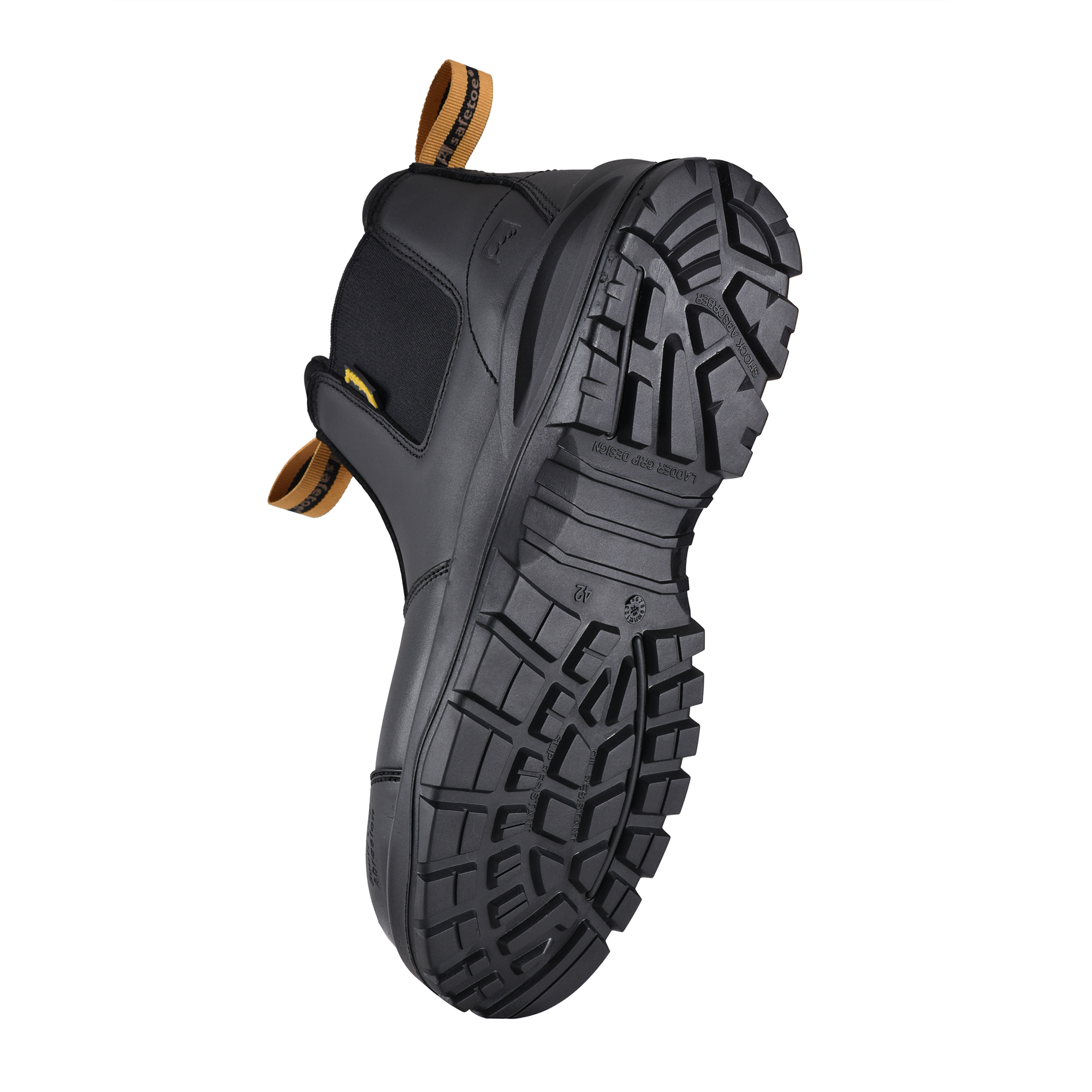 حذاء عمل التعدين Ladder-Grip Chelsea سهل الارتداء M-8025NBKLG