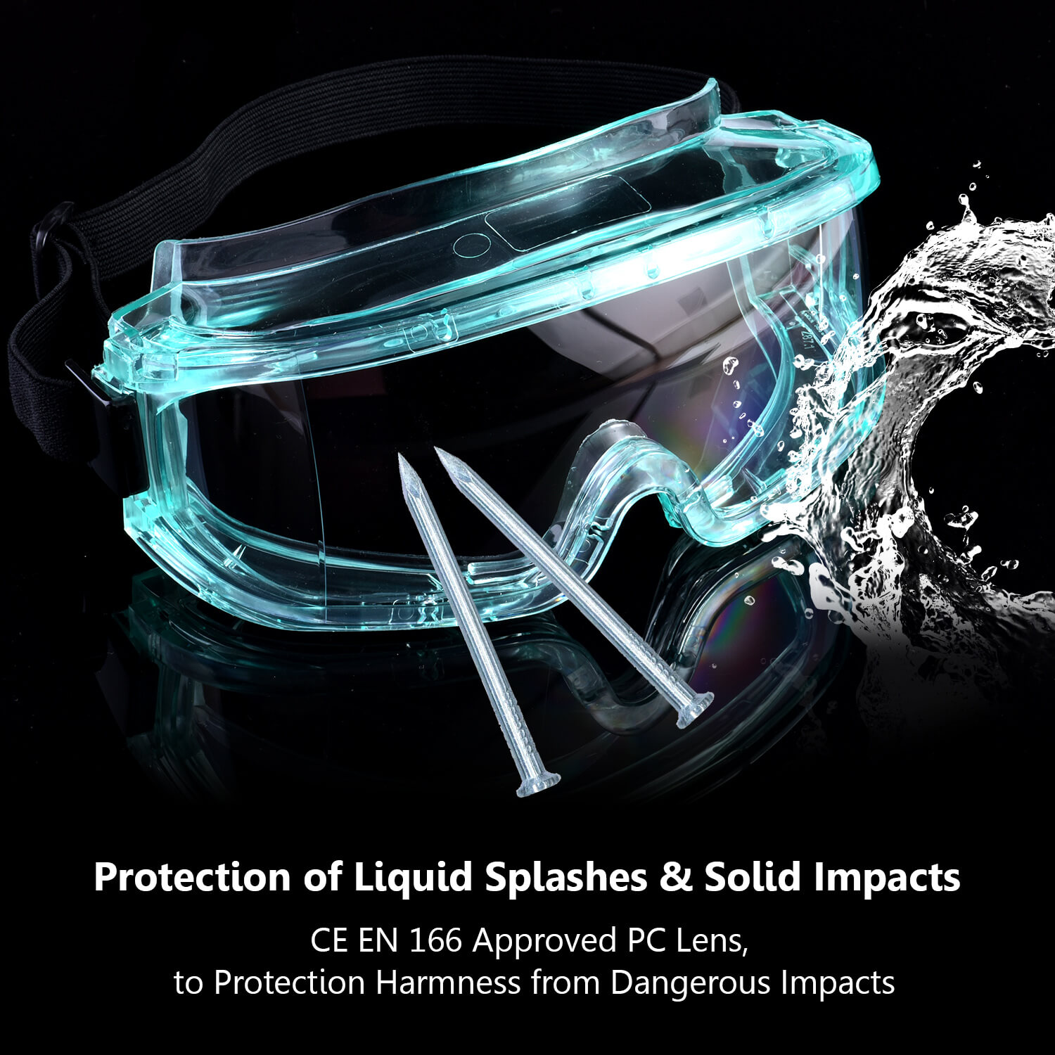 نظارات السلامة الصناعية الجاهزة لمكافحة الضباب والغبار SG031