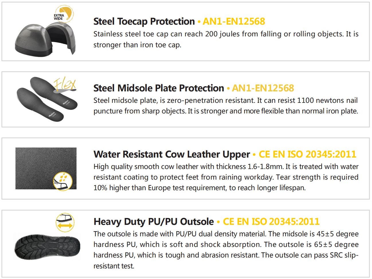 أحذية العمل المعتمدة من وكالة الفضاء الكندية