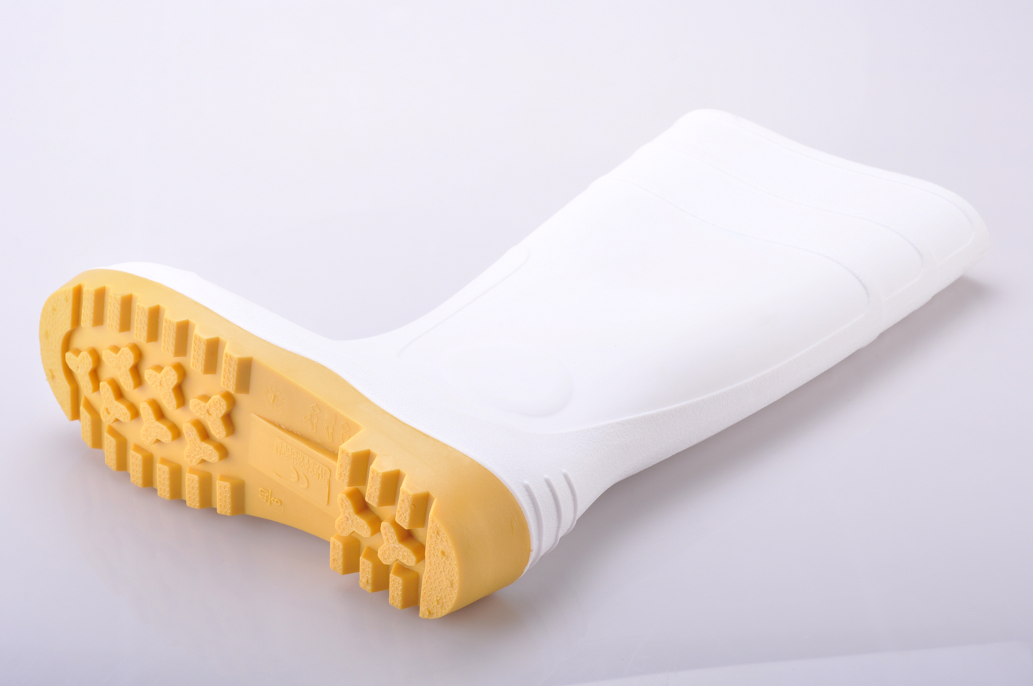 حذاء المطر PVC ويلينغتون W-6037 أبيض