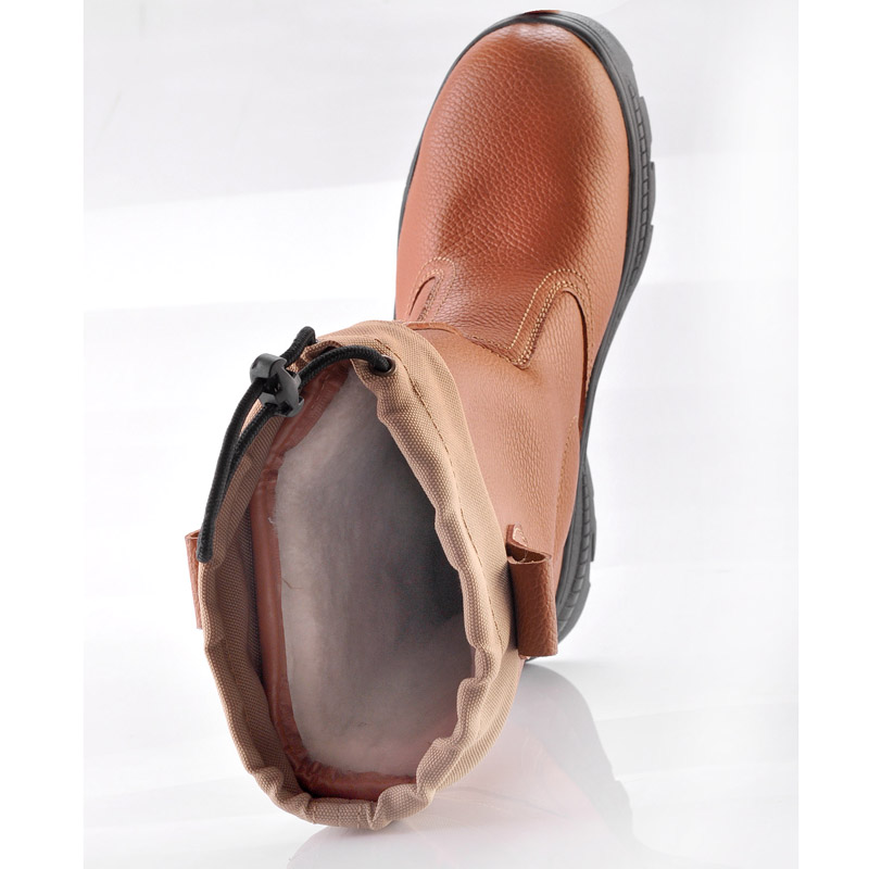 حذاء عمل أمان شتوي دافئ H-9426 بني