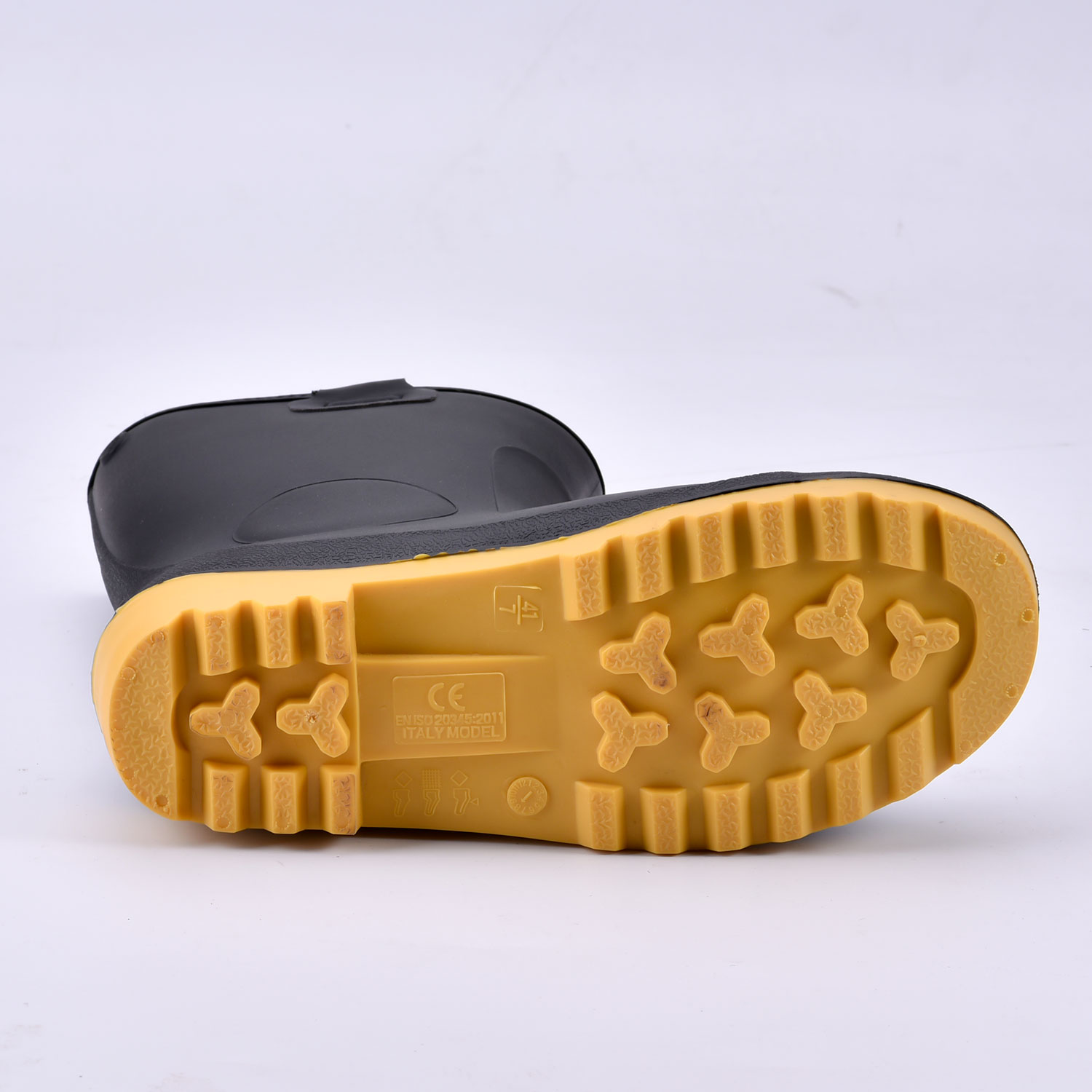 حذاء سلامة ويلينجتون أسود W-6037