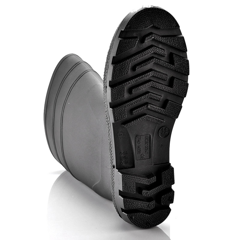 حذاء بوت علكة PVC W-6036 أسود