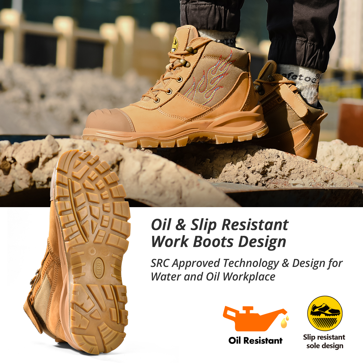 حذاء سلامة بتصميم الرمز البريدي M-8501