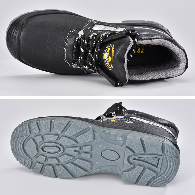 أحذية العمل الواقية أسود الموقع