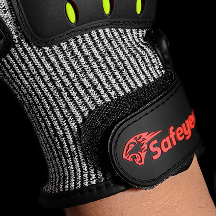 قفازات العمل الجاهزة المقاومة للقطع TPR9004 أصفر