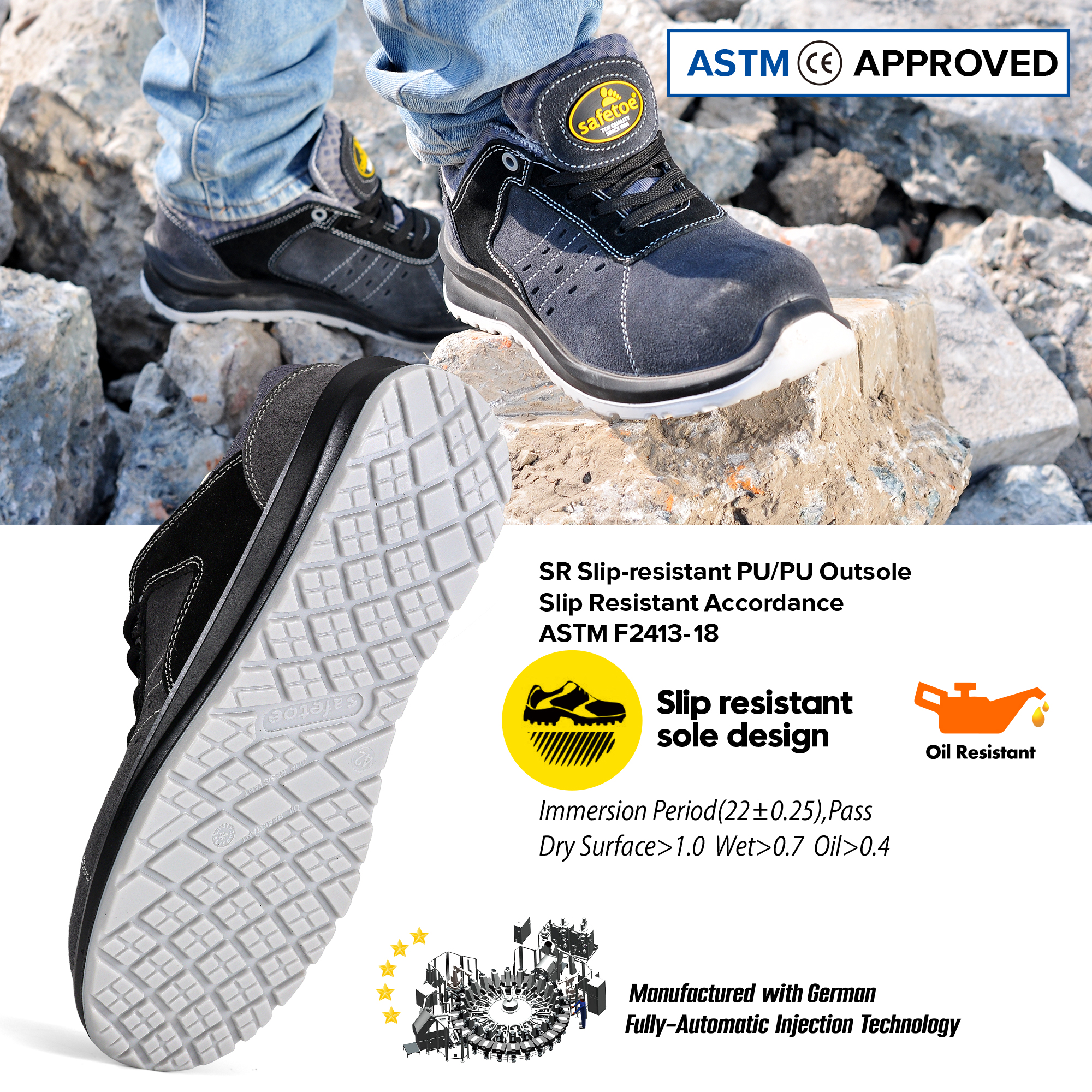 L7331-slip resistant work shoes