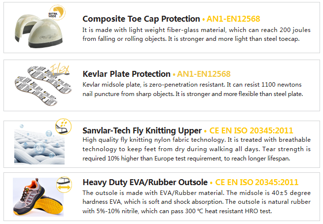 أحذية عمل السلامة للسيدات