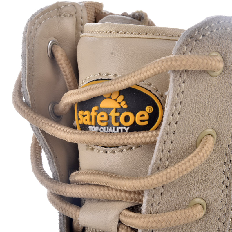 أحذية عمل الشرطة الانزلاق على أحذية العمل العسكرية التكتيكية للسلامة من الفولاذ المقاوم للصدأ H-9438