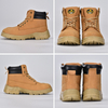 جلد البقر Nubuck الصلب اصبع القدم أحذية العمل M-8173