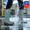 أحذية ويلينغتون الآمنة لأصابع القدم من الفولاذ PVC W-6055GN