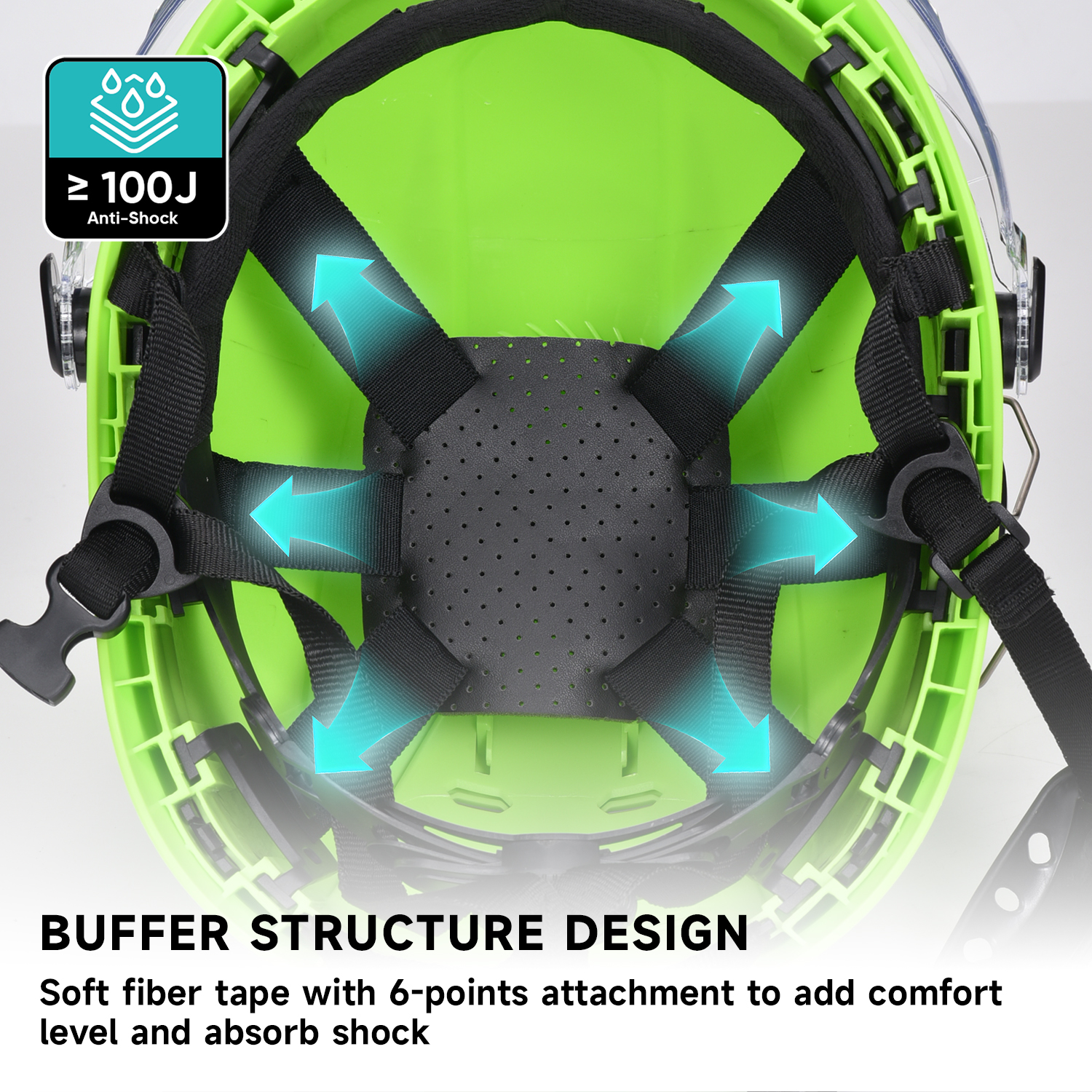خوذة أمان الغابات مع درع للوجه وغطاء للأذنين M-5018