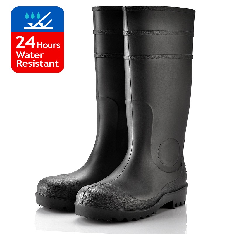 S5 Rain Safety Boots W-6037 أسود